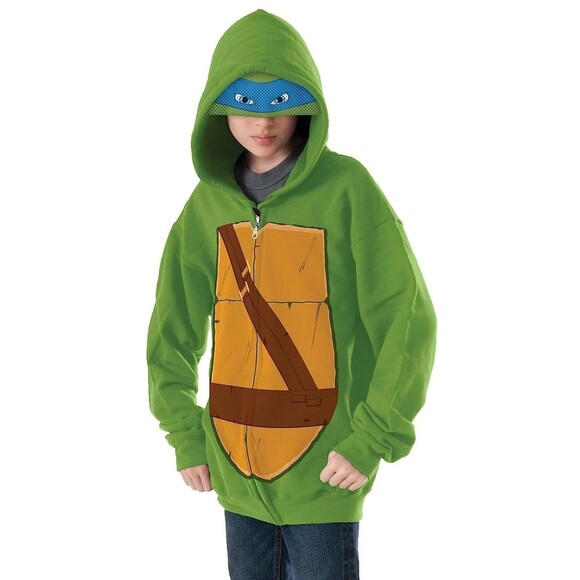 Costume Bambino Tartarughe Ninja - Leonardo, Taglia XS, Rubies, Lavaggio Solo A Mano
